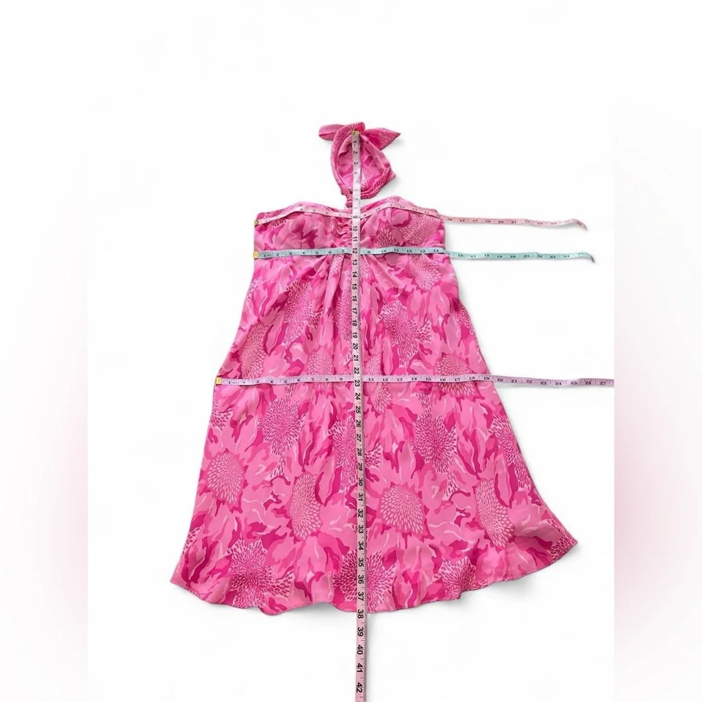 Lilly Pulitzer Hot Pink Floral Halter Dress - Picture 8 of 8